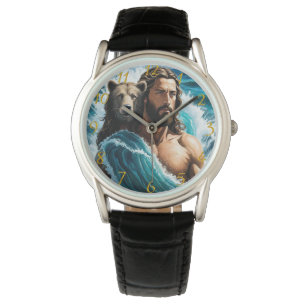 Jesus und Bär Armbanduhr