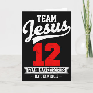 Jesus und Baseball-Mannschaft Jesus Christlich Mat Karte