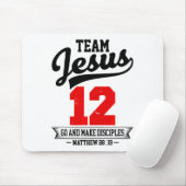 Jesus und Baseball-Mannschaft Jesus Christlich Mat Mousepad (Mit Mouse)