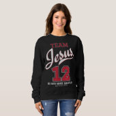 Jesus und Baseball-Team Jesus Christlich Sweatshirt (Vorne ganz)