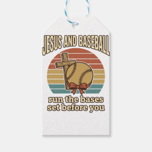 Jesus und Baseball Vintage-Christen-Shirt Geschenkanhänger