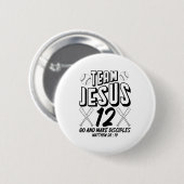 Jesus und Baseballteam Jesus Christlich Matthäus 2 Button (Vorne & Hinten)