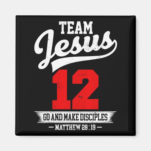 Jesus und Baseballteam Jesus Christlich Matthäus 2 Magnet (Vorne)