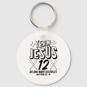 Jesus und Baseballteam Jesus Christlich Matthäus 2 Schlüsselanhänger