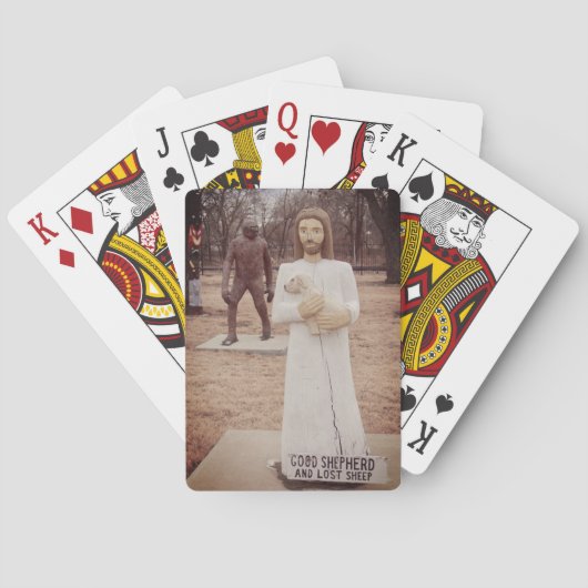 Jesus und Bigfoot Spielkarten (Rückseite)