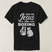 Jesus und Boxen Christliche Berufliche Boxer Sphär T-Shirt (Design vorne)