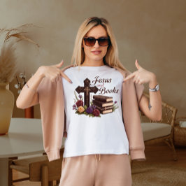 Jesus und Bücher T-Shirt