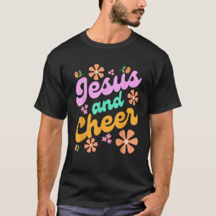 Jesus und Cheer Cheerleader Coach Funny Groovy2 T-Shirt