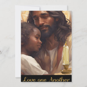 Jesus und Child Christlich Poser Feiertagskarte
