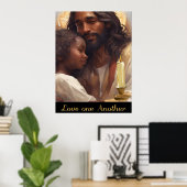Jesus und Child Christlich Poser Poster (Heimbüro)