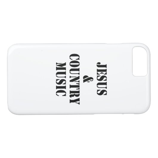 Jesus und Countrymusik - Telefon-Kasten Case-Mate iPhone Hülle (Rückseite (Horizontal))