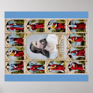 Jesus und das Apostelplakat Poster