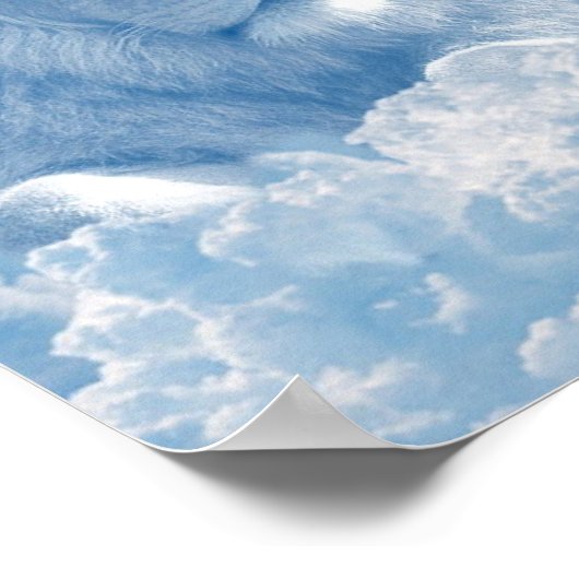 Jesus und das Lamm Poster (Ecke)