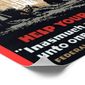 Jesus und das Rote Kreuz Poster (Ecke)