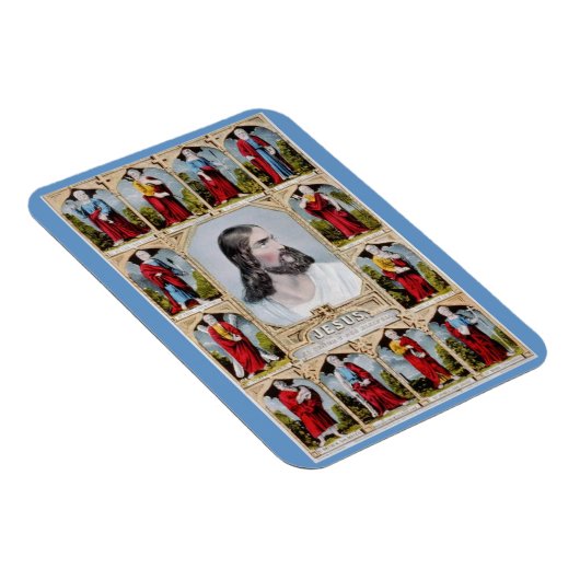 Jesus und der Apostelmagnet Magnet (Rechte Seite)