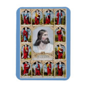 Jesus und der Apostelmagnet Magnet (Vertikal)
