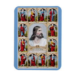 Jesus und der Apostelmagnet Magnet