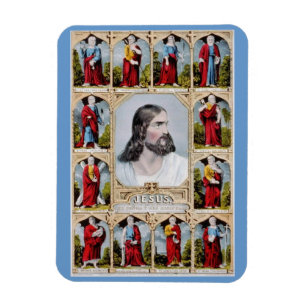Jesus und der Apostelmagnet Magnet