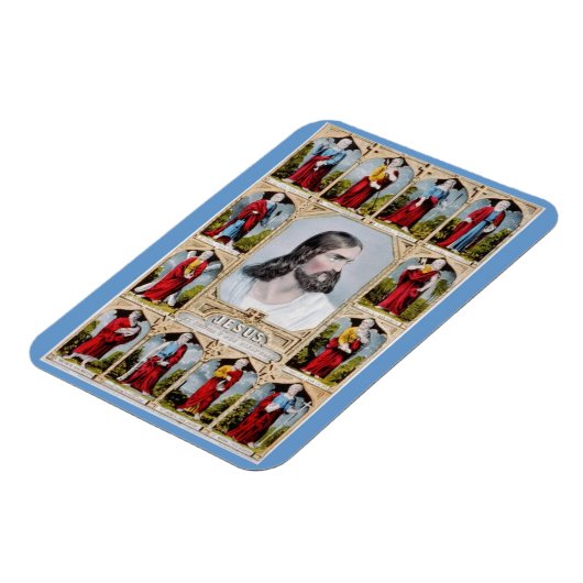 Jesus und der Apostelmagnet Magnet (Linke Seite)