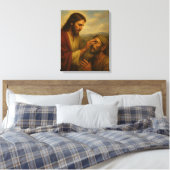 Jesus und der Blinde Mann™ LDS Wall Art Leinwand (Insitu (Schlafzimmer))