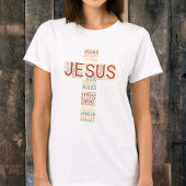 Jesus und der Glaube kreuzen das Christliche Spani T-Shirt