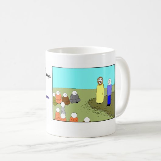 Jesus und der Interpret 1 Kaffeetasse (VorderseiteRechts)