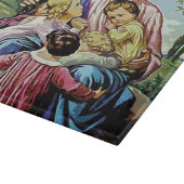 Jesus und der Kinderschnitt Schneidebrett (Ecke)