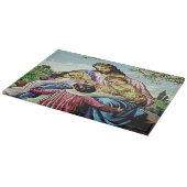Jesus und der Kinderschnitt Schneidebrett (Ecke)