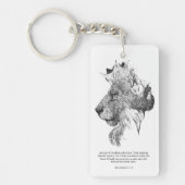 Jesus und der Löwe Schlüsselanhänger (Vorderseite)