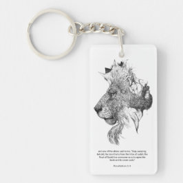 Jesus und der Löwe Schlüsselanhänger