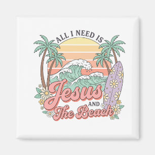 Jesus und der Strandmagnet Magnet