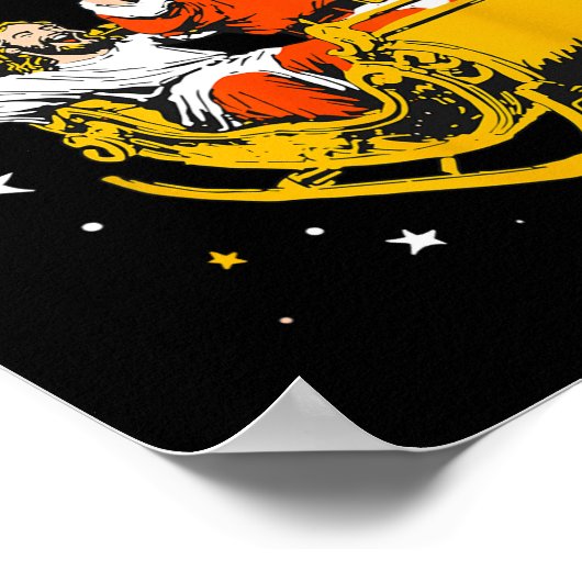 Jesus und der Weihnachtsmann, die Jungs sind wiede Poster (Ecke)