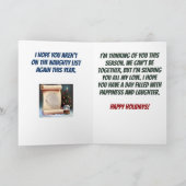 Jesus und der Weihnachtsmann verabscheuen Weihnach Karte (Innenseite)