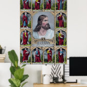 Jesus und die 12 Apostel Poster (Heimbüro)