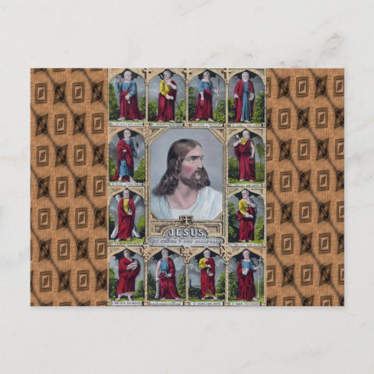 Jesus und die 12 Apostel Postkarte (Vorderseite)