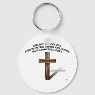 Jesus und die amerikanischen Soldaten mit robustem Schlüsselanhänger