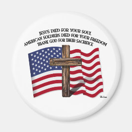 Jesus und die amerikanischen Soldaten rocken über Magnet