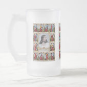 Jesus und die Apostel-Tasse Mattglas Bierglas (Links)