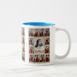 Jesus und die Apostel-Tasse Zweifarbige Tasse