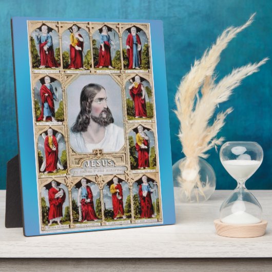 Jesus und die Apostelplakette Fotoplatte (Seite)