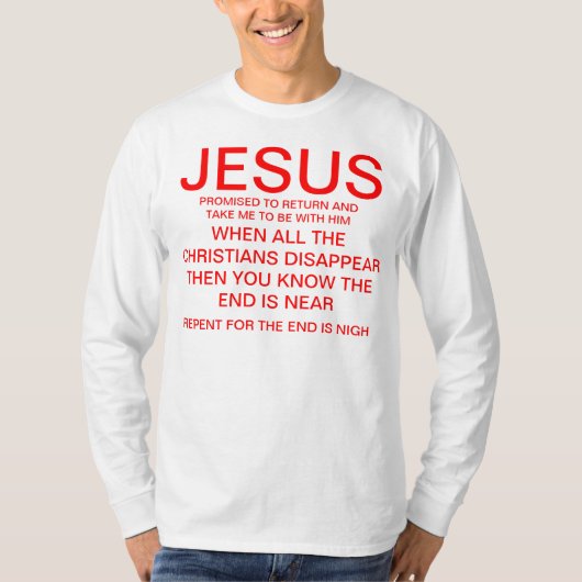 Jesus und die Begeisterung T-Shirt (Vorderseite)
