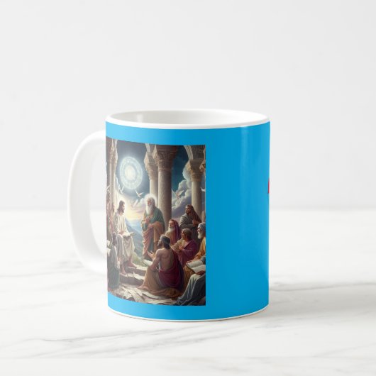 Jesus und die Jünger: Matthew 19:26 Kaffeetasse (Vorderseite Links)