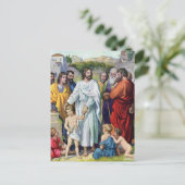 Jesus und die Kinder Postkarte (Stehend Vorderseite)