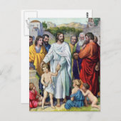 Jesus und die Kinder Postkarte (Vorne/Hinten)