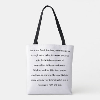 Jesus und die Lamm-Tote-Tasche | Christlich Faith- Tasche