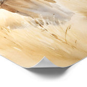 Jesus und die Lamm Wasserfarbe Kunst drucken Poster (Ecke)