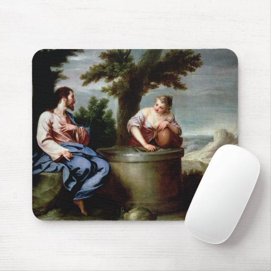 Jesus und die Samariter-Frau Mousepad (Mit Mouse)