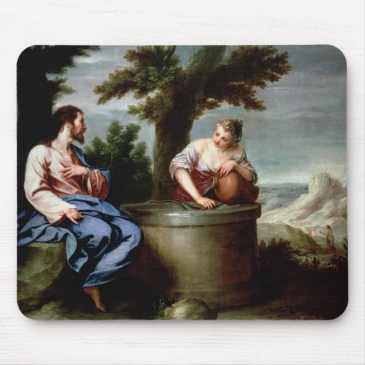 Jesus und die Samariter-Frau Mousepad (Vorne)