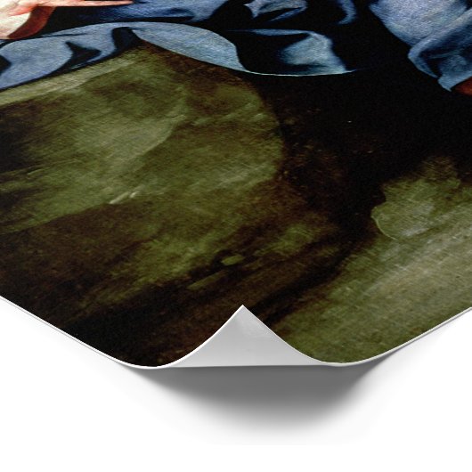 Jesus und die Samariter Frau Poster (Ecke)