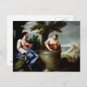 Jesus und die Samariter Frau Postkarte (Vorne/Hinten)